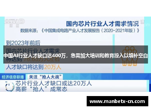 中国AI行业人才缺口达400万,急需加大培训和教育投入以填补空白